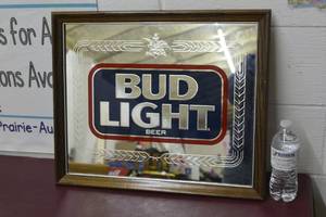 lot 31 image: Bud Light Beer Mirror