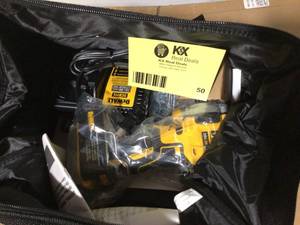 Dewalt 20-Volt MAX XR Cordless Brushless 12 in. Mid-Range Impact Wrench Hog Ring Anvil, (1) 20-Volt  Battery & Charger customer return open box see pictures