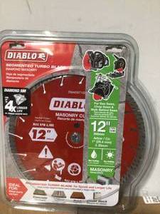 Diablo Diamond Saw Blade, 12 In Dia, Segmented Rim