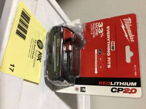 Milwaukee 48-11-1820 M18 18 v REDLITHIUM 2.0 Hr open box customer Return