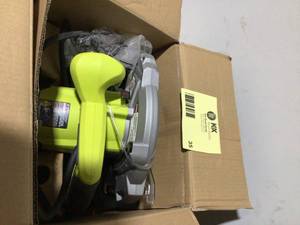 Ryobi 7 14 in Circular Saw with Laser open box customer return see pictures
