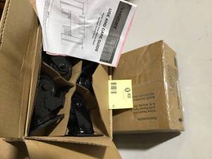 Lot of 2 Husky 4 in. Caster Kit for Heavy Duty Welded Steel Garage Base Cabinets not used