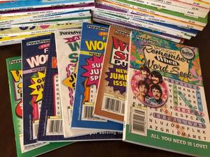 lot 22 image: Large lot of Word Find books