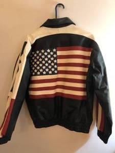 lot 16 image: USA Leather Jacket by Caribou Creek