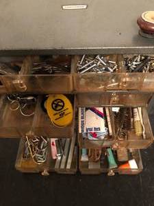 lot 88 image: Craftsman organizer & contents