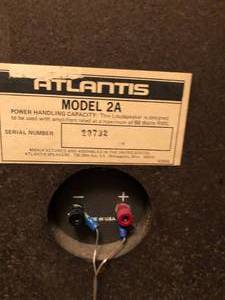 lot 112 image: Pair of Atlantis Speakers