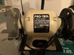 lot 139 image: Pro Tech Bench Grinder with Lamp