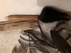 lot 151 image: Lot of Tools Pliers, Wrenches, ruler, brush