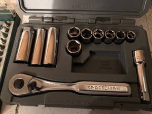 lot 157 image: Craftsman Socket Set & Extras