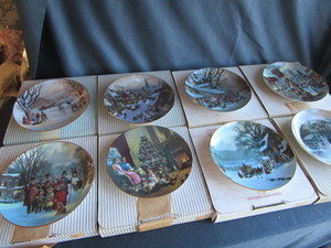 Christmas Past Plates