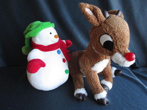 Hallmark Rudolf & Snowman Plush