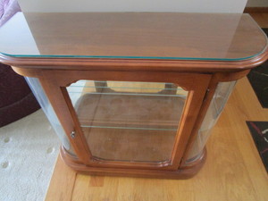 Curved Glass China Cabinet