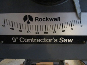 Rockwell 9 Table Saw