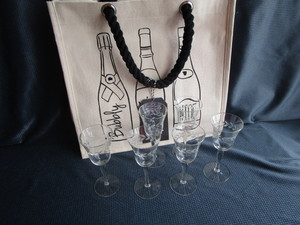 Bottle Gift Bag, Antique Stems