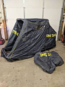 lot 2228 image: Strike Zone Portable Ice Fishing House - NO SHIPPING