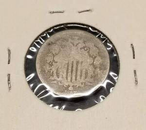 lot 05 image: 1867 US SHIELD NICKEL