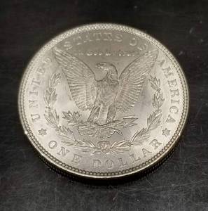 lot 19 image: 1878 7TF Rev of 79 US MORGAN SILVER DOLLAR UNC