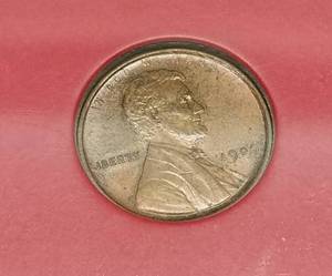 lot 26 image: 1909 US WHEAT CENT IN HIGH GRADE