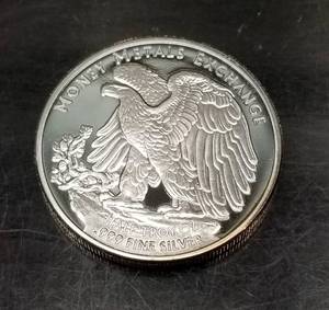 lot 34 image: 12 TROY OZ .999 FINE SILVER AMERICAN EAGLE DESIGN