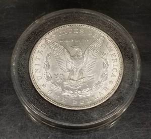 lot 40 image: 1883 MORGAN SILVER DOLLAR UNC IN AIRTITE