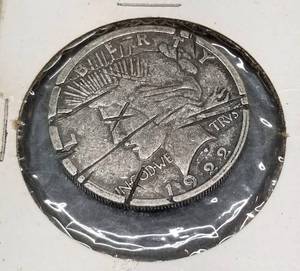 lot 44 image: DOUBLE HEADED 1922 PEACE DOLLAR COPY