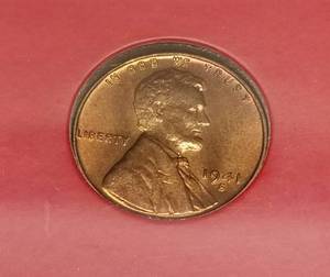 lot 45 image: 1941-S WHEAT CENT GEM BU