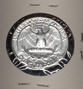 lot 55 image: 1963 WASHINGTON QUARTER BU