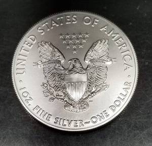 lot 43-A image: 2021 TYPE 1 AMERICAN SILVER EALGE 1 TROY OZ .999 FINE SILVER