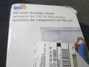 Honey Can Do 60 Storage Closet - W...