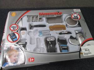 Barbershop Playset open box...