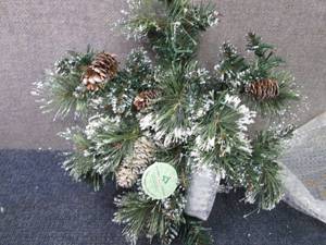 18 inch Glittery Bristle Pine Snowf...