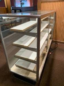 lot 36 image: Lighted Display Case 60 X 20 X 38 Tall
