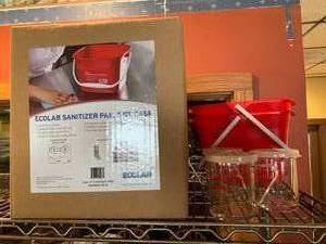 lot 44 image: Sanitizer Pail with Extras