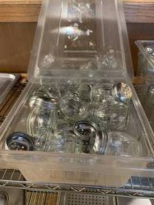 lot 50 image: Lot Of 30 Cheese Shakers with Tub