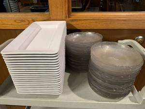 lot 70 image: 40  Salad Plates & 20 Pasta Plates
