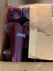 lot 167 image: 55  New Coke Glasses 24 Oz