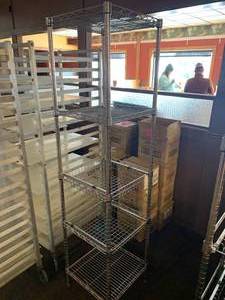 lot 198 image: Seville Stainless Rack 17 X 17 X 73 Tall
