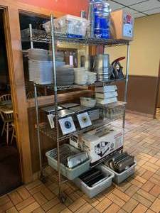 lot 200 image: Seville Stainless Rack (Contents Not Included) 46 X 18 X 76 Tall