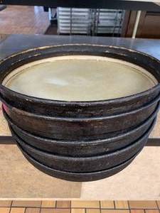 lot 251 image: Lot of 5 Extra Large Metal Pizza Pans 15
