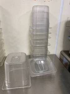 lot 323 image: Lot of (8) 16 Pans with 3 Lids