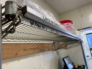 lot 381 image: 2 Stainless Steel Shelves (contents not included)