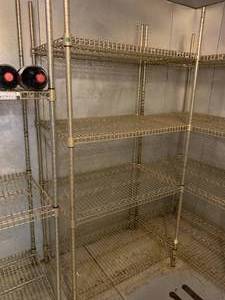 lot 383 image: Stainless Steel Cooler Racks 36 wide 24 deep 75 tall