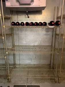 lot 385 image: Stainless Steel Cooler Racks 48 wide 24 deep 75 tall