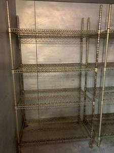 lot 387 image: Stainless Steel Cooler Racks 42 wide 24 deep 75 tall