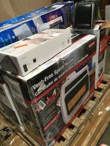 Pallet with assorted Heaters various Brands, Types and conditions open boxes see pictures