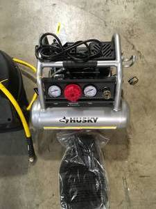 Husky Compressor and Preasure Hose Reel customer Return see pictures