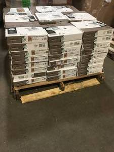 Pallet with 70 cases of Traffic Master Bodden Bay 12 in. x 12 in. Terra Cotta Peel and Stick Vinyl Tile (30 sq. ft.  case) not used see pictures