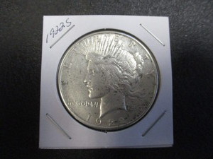 lot 18 image: 1922-S (San Francisco Mint) Peace Silver Dollar - 90% Silver