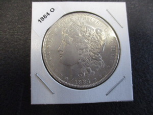 lot 33 image: 1884-O (New Oeleans Mint) Morgan Silver Dollar - Excellent Condition with Cartwheel Effect and Mint Luster
