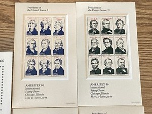 lot 23 image: Ameripex 86 Stamp Set